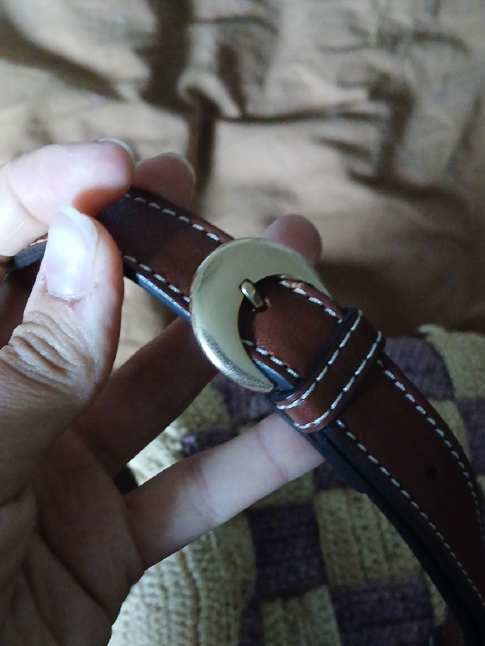 Woven Check Pattern Straw Bag - Picture 6 of 9